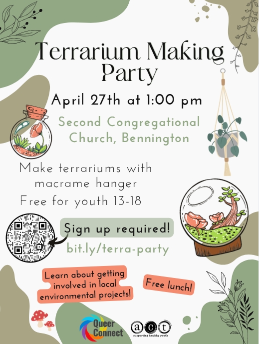 Digital poster the owner made for an event they planned.